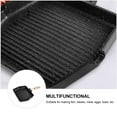 thumbnail image 3 of 1pc Teppanyaki Grill Steak Frying Pan Nonstick Outdoor Stove Griddle Square Egg Grill BBQ Roasting Pan Black Aluminum, 3 of 6