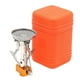 thumbnail image 4 of Mini quemador de gas duradero, estufa plegable Herramienta de cocina de acero inoxidable Mini estufa Suministros de equipo para viajes Senderismo Cola estufa de mochilero, 4 of 8
