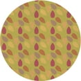 thumbnail image 1 of Ahgly Company Indoor Round Patterned Deep Yellow Area Rugs, 8' Round, 1 of 1