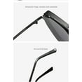thumbnail image 4 of Metal Punk Men's Sunglasses Triangle Retro Large Frame Sunglasses (Color : A, Size : Medium), 4 of 4