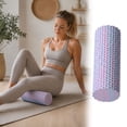 thumbnail image 5 of Foam Roller For Exercise, Textured Foam Roller For Yoga And Fitness, Foam Roller For Home Workout,Light Purple - 30Cm, 5 of 5