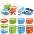 thumbnail image 2 of Dosaele Stainless Steel Insulated Lunch Box  Lunch Box 1 Layer Hot Food Lunch Containers Portable Lunchbox Stackable Bento Lunch Box Cold and Hot Food Storage Bowl for School Office Outdo, 2 of 5