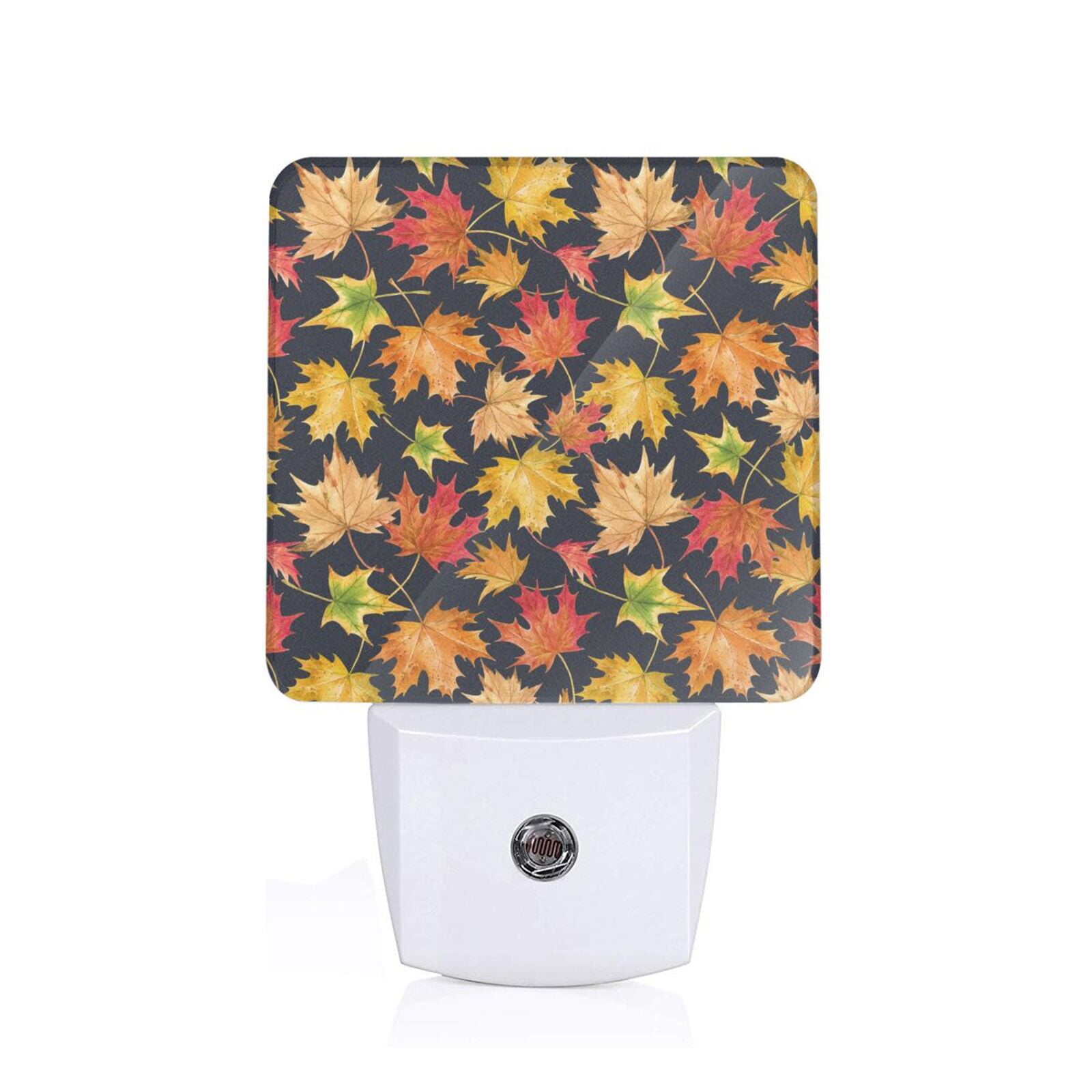 Balery Colorful Maple Leaves Luz Nocturna LED Con Sensor Automático, Enchufe Con Sensor Crepuscular, Luz Suave De 0.5W Para Dormitorio, Pasillo, Baño-US | Bodega Aurrera En Línea