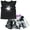 Black / purple, jack skellington, variant on Disney Princess Moana Rapunzel Belle Tank Top and Satin Skirt Outfit Set Toddler to Big Kid