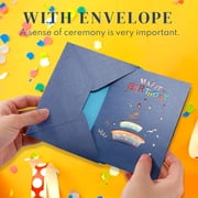 VUDECO Pop Up Birthday Card Happy Birthday Card Birthday Cards for Women 3D Cake Birthday Pop Up Card for Mom Daughter Mothers Pop Up Cards Birthday Cards for Men 3D Pop Up Cards Pop Up Birthday Cards
