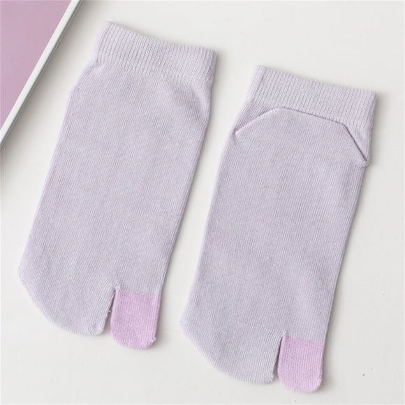 Chaussettes Violettes 2 Pcs Chaussettes à Orteils Séparés Femmes Hommes Chaussettes Antidérapantes Chaussettes Flop pour Chaussures de Sport Bottes Chaussures en Cuir Sandales