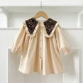 thumbnail image 1 of Ropa para bebés y niños, mono con solapa Floral Retro para niñas, vestido de manga larga para niñas, vestido para hermanas, vestido de una pieza para niños pequeños, 1 of 6