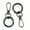 Black, variant on Metal Swivels Lobster Claw Clasps,Keychain Clip with Large Rings Snaps Hook and Rings for Chain Making
