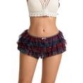 thumbnail image 1 of Gupgi Women Lace Bloomers Ruffle Shorts Sweet Layered Pettipants Elastic Short Pants, 1 of 8