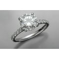 thumbnail image 5 of 2.50 Ct Stunning Round Real Natural Moissanite Diamond Engagement Rings for Women Fine 14K White Gold, 5 of 9