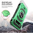thumbnail image 5 of Thousandgear Customerfirst Compatible for Kyocera DuraForce PRO 3 (E7200) w/ith Tempered Glass Screen Protector Ring Car Mount Ready with Kickstand Shockproof Hard Phone Case (Green), 5 of 5