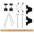 thumbnail image 6 of Aprafie 1100 lbs Engine Support Bar Traverse Hoist with Sliding Bracket & 12.2" Lift Screw with Rubber Crank for Pickup Trucks, Home Garages & Professional Auto Repair Shops, Black, 6 of 6