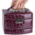 thumbnail image 3 of 3 Layers Jewelry Storage Box with Mirror And Handle for Necklace,Rings,Necklace, 3 of 5