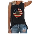 thumbnail image 2 of Loyisvidion Womans Shirts Women's Tank Tops O-Neck Sunflower Printing Sleeveless Casual Loose Vest Tops Black 8(M), 2 of 5