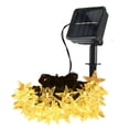 thumbnail image 2 of Guirnalda de luces solares para exteriores, 5 m, 20 LED, impermeables, decorativas para jardín, terraza, patio, casa, dormitorio, Navidad, boda y fiesta (blanco cálido), 2 of 4
