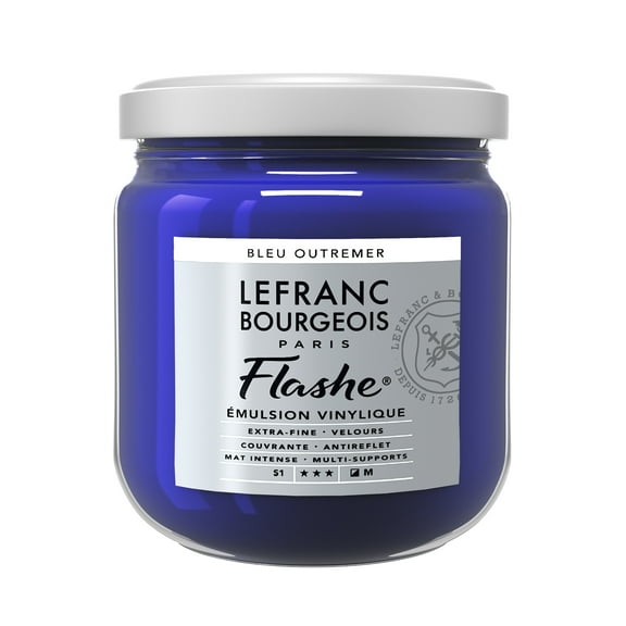 Lefranc & Bourgeois Flashe Matte Artist's Color, 400ml, Ultramarine Blue