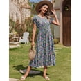 thumbnail image 3 of Vestido Zeagoo - Camiseta para mujer, talla A, midi, con bolsillos, 3 of 7