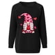thumbnail image 4 of ICHUANYI Liquidación Mujer Casual Manga Completa Cuello Redondo Tops Blusa Suelta Sudadera con Estampado del Día de San Valentín ICHUANYI WER202308243959, 4 of 5