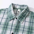 thumbnail image 6 of Mens Sweatshirt 2025 Mens Plaid Flannel Long Sleeve Plaid Button Down Casual Collared Shirt Cotton Blend with Pocket, 6 of 9