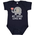 thumbnail image 3 of Inktastic Nana Loves Me for Grandkids Boys or Girls Baby Bodysuit, 3 of 5