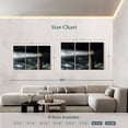 thumbnail image 4 of Elephant Stock Lighthouse During Storm Wall Art - Horizontal Multi Panel Canvas - Living Room Wall Decor - Nautical Multi Panel - Orange And Gray Decor - 65" x 42", 4 of 8