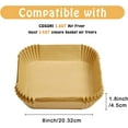 thumbnail image 3 of Air Fryer Disposable Paper Liner for COSORI Air Fryer 6 Qt, 100 Pcs Non-Stick Parchment Liners Compatible with COSORI Air Fryer Accessories, 3 of 5