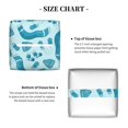 thumbnail image 5 of Picia Winter Warmth Blue Knitted Pattern Tissue Box Cover,PVC Leather Square Holder,Tissue Box Holder with Magnetic Bottom,Facial Paper Organizer Dispenser-5.2"X5.2"X5.2", 5 of 8