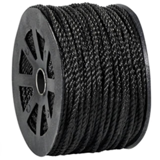 Boîte Partners TWR103 Corde de Polypropylène Torsadée Noire de 0,25 Po