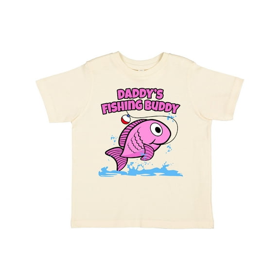 Inktastic Daddy's Fishing Buddy (pink) Boys or Girls Toddler T-Shirt