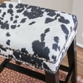 thumbnail image 4 of Linon Walt Cow Print Counter Stool, 24.5 inch Seat Height, Multiple Colors, 4 of 11