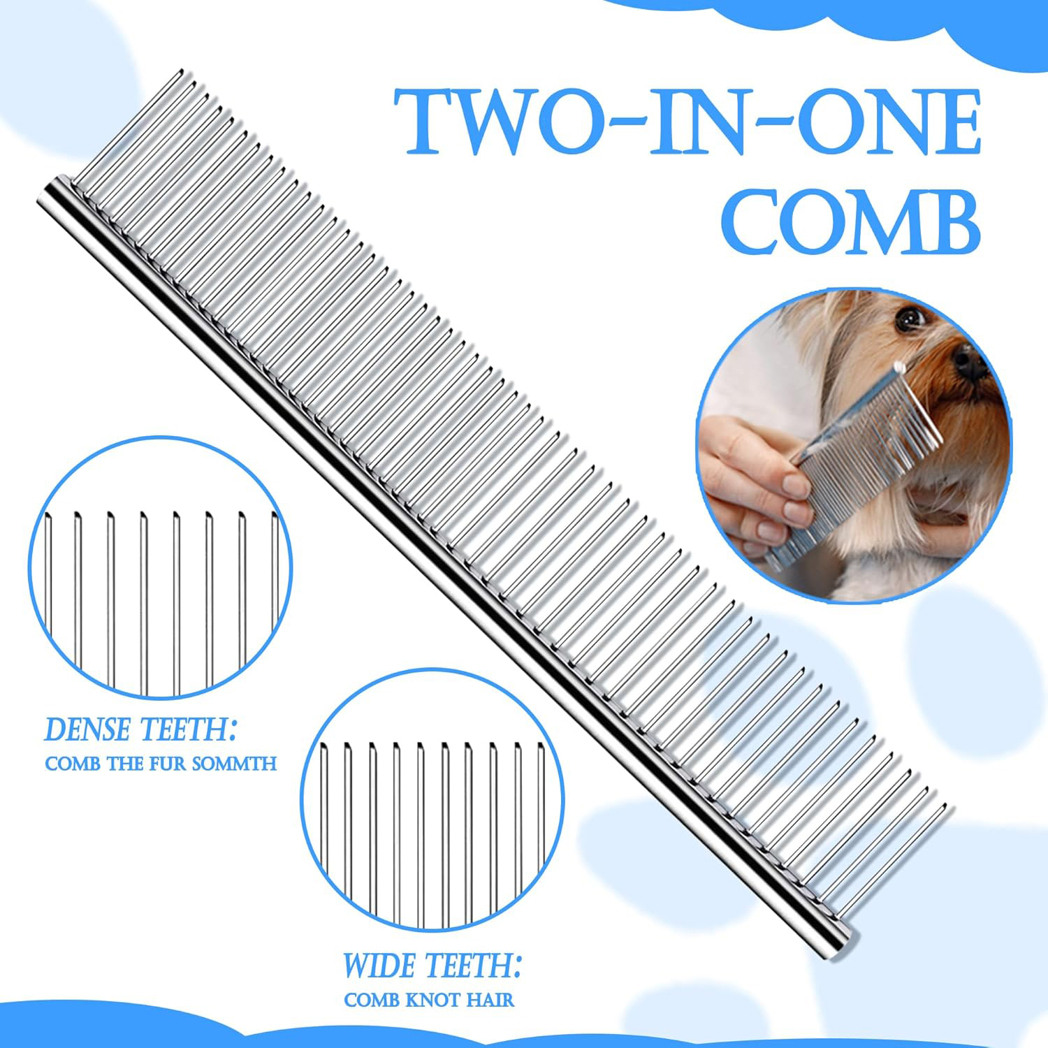DXIMRX 3-Pack Pet Grooming Rake & Brush Set photo 7