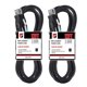 thumbnail image 1 of Cable de alimentación EP, paquete de 2 unidades, 12 pies, calibre 14, 15 A, 1875 W, 110-120 V, 1 of 8