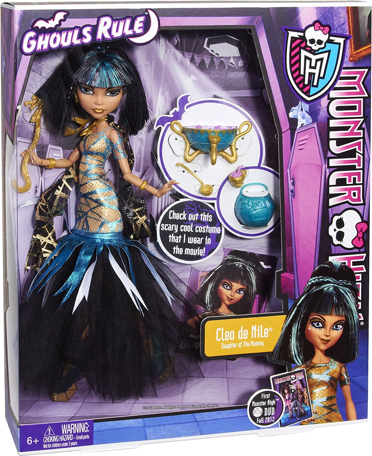 Monster High Ghouls Rule Cleo de Nile Doll 2012 Mattel X3718 Monster High Ghouls Rule Cleo de Nile Doll 2012 Mattel X3718