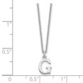 thumbnail image 2 of Auriga 10K White Gold Cutout Letter G Initial Necklace for Women 18", 2 of 4