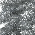 thumbnail image 5 of Northlight 36" Silver Tinsel Artificial Christmas Wreath, Unlit, 5 of 7