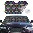 thumbnail image 4 of Goofa Mardi Gras Carnival3 Printed Car Windshield Sunshade,Foldable Reflective Sun Visor,UV Protection Heat Blocker Sunshade,Car Cooling Accessory-Medium, 4 of 7