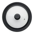 thumbnail image 1 of Universal Lid for Pots,Pans and Skillets - Tempered Glass with Heat Resistant Silicone Rim Fits 16-18-20 cm Diameter Cookware, 1 of 8