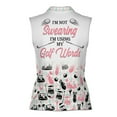 thumbnail image 3 of Custom Name Lovely Argyle Golf Pattern Golfer Women Sleeveless Polo XS-4XL, 3 of 5
