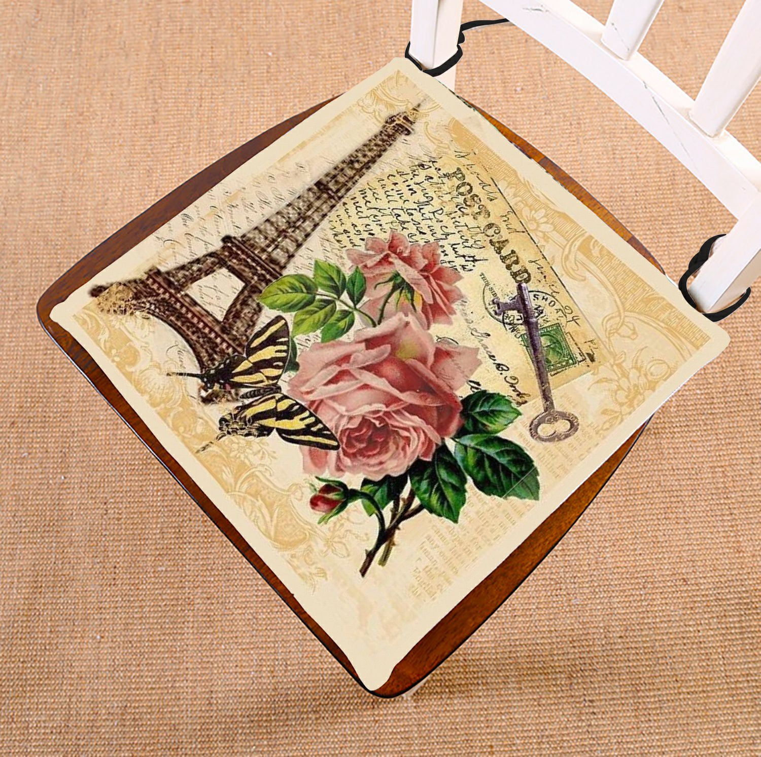 ZKGK Paris Eiffel Tower Seat Pad Seat Cushion Chair Cushion Floor