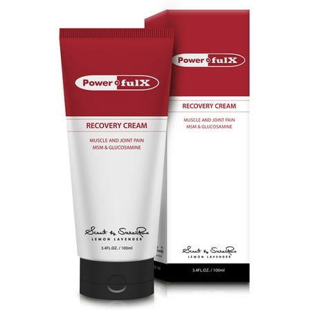 PowerfulX Fast and Effective Pain Relief Cream with MSM & Glucosamine, 3.4oz