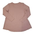 thumbnail image 2 of Hue Utopia Women's Long Sleeve V-Neck Super Soft Hi-Lo Hem Legging Tunic Tee, 2 of 3
