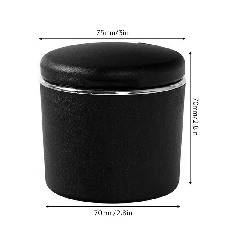 Buy Kookee Plastic Car Ashtray Bucket Container for Cigarette Butt with Lid  and LED Light, Self Estinguishing for Outdoor Indoor Modern Home Decor  Tabletop Office Ash Tray for Smokers (9788) Online at