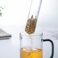 thumbnail image 4 of ENJOYW Tea Strainer Heat-resistant Cold Resistant High Borosilicate Glass Equal Gap Transparent Glass Tea Tube for Daily Use Tea S, 4 of 7