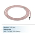 thumbnail image 3 of Unique Bargains 1.5 Yard 6 mm Rhinestone Tube Rope Diamond String for Trouser Drawstring Sweaters Pink Mesh White Diamond, 3 of 5