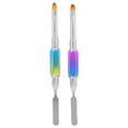 thumbnail image 1 of Nail Brush, Nail Gel Brush 2pcs Easy To Hold  For Nail Salon, 1 of 8