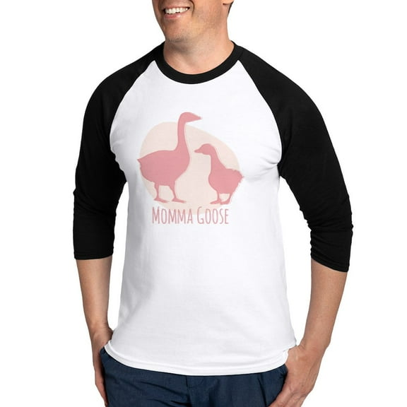 CafePress - Momma Goose Baseball Jersey - Cotton Baseball Jersey, 3/4 Raglan Sleeve Shirt