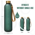 thumbnail image 2 of Opard 32oz / 27oz Motivational Water Bottle with Time Marker to Drink Reusable Plastic Bottle with BPA Free Tritan for Gym and Sports, 2 of 7