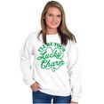 thumbnail image 4 of I'll Be Your Lucky Charm Clover Sweatshirt for Men or Women Brisco Brands S, 4 of 6