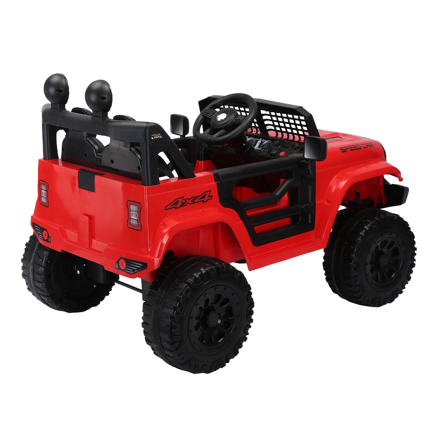 CIPACHO 12V Powered Ride On Truck Car for Kid, Electric Toy Car with 2.4G Parents Remote Control, USB, MP3, Bluetooth, LED Light, Red
