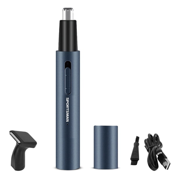 Trimmer Nasal Oreja Pelo Ciento Barba Barba Forma Clipper Operación Calleza Afeitadora Cuerpo Cuerpo Removedor de Cabello Máquina de recorte Hogar Salón Azul Oscuro Noticed CE001676-02B